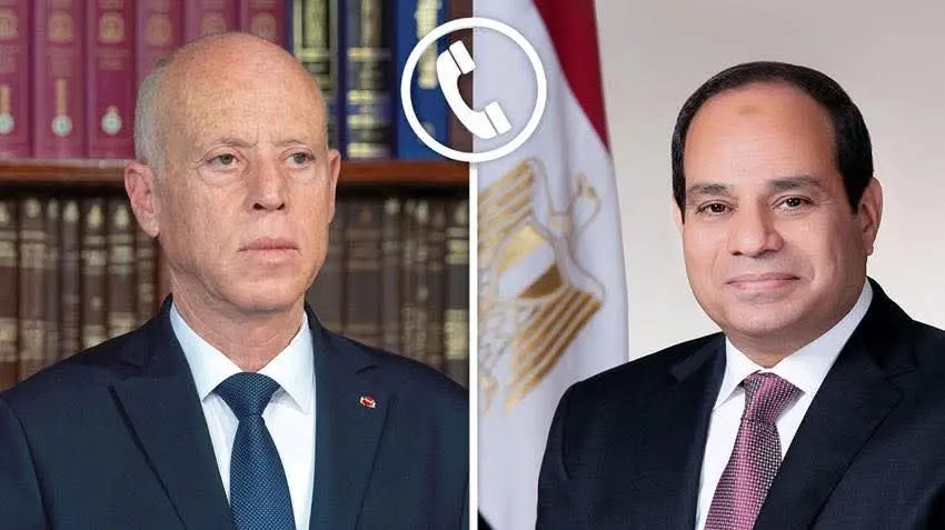 السيسي وقيس سعيد يتبادلان التهنئة بعيد الأضحى ويؤكدان تعزيز التعاون المشترك