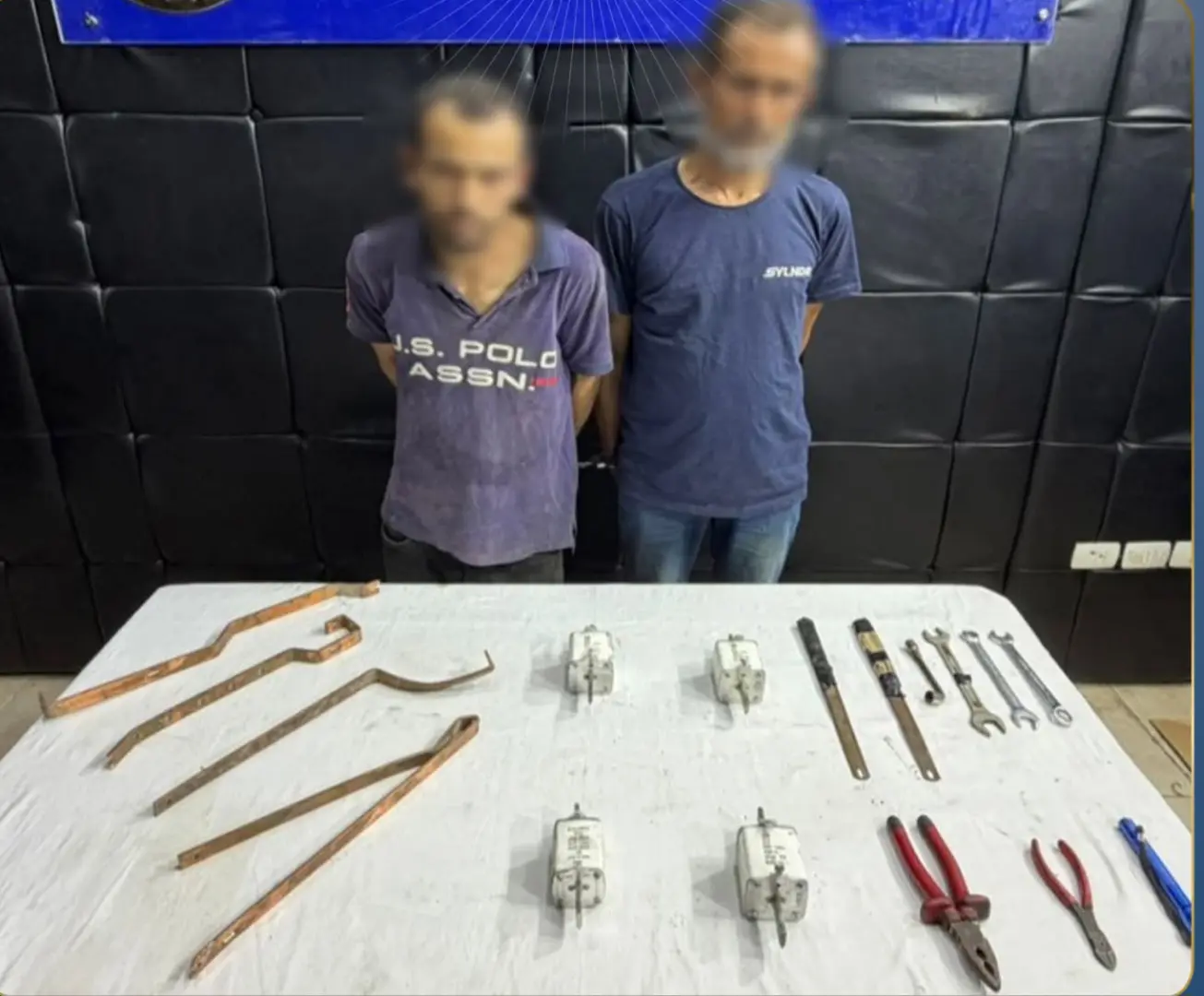 ضبط لصين سرقا قطع نحاسية من غرفة كهرباء بمدينة نصر