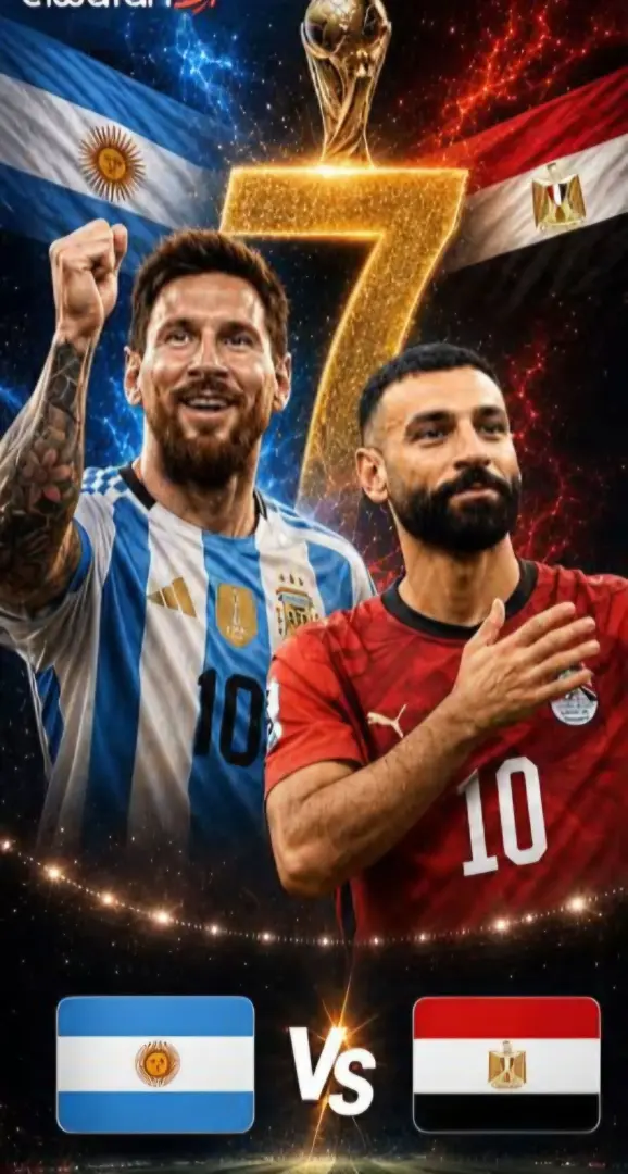 لغز رقم الكمال"7" يشعل مواقع التواصل قبل مواجهة مصر والأرجنتين بالمونديال