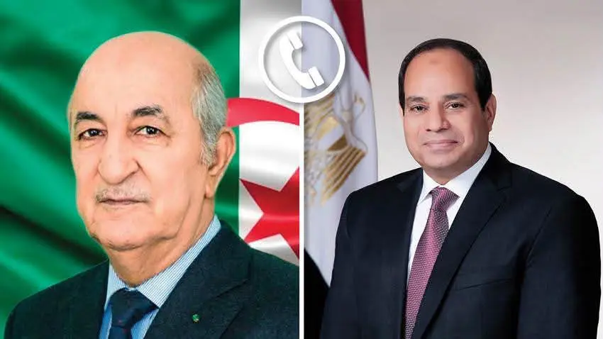 السيسي يؤكد لتبون تضامن مصر الكامل مع الجزائر في مواجهة الحرائق