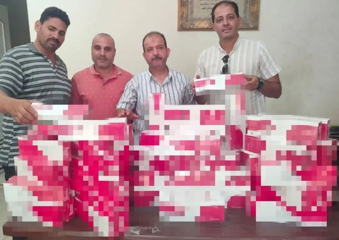 ضبط 1000 علبة سجائر و2000 لتر بنزين في حملة تموينية بكفر الدوار
