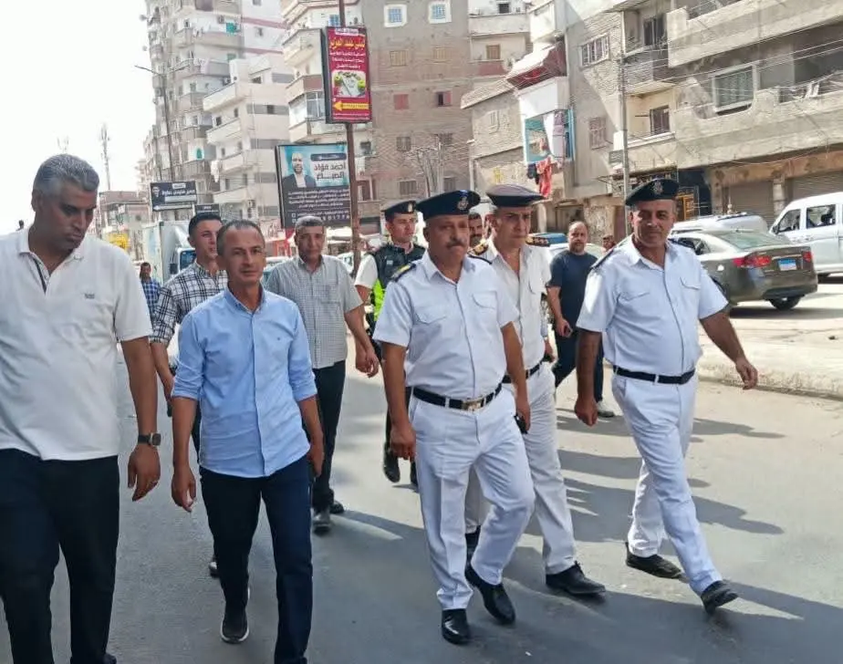 رفع ٦٨٣ حالة إشغال طريق بشوارع كفر الدوار خلال حملة أمنية  مكبرة لفرض الإنضباط