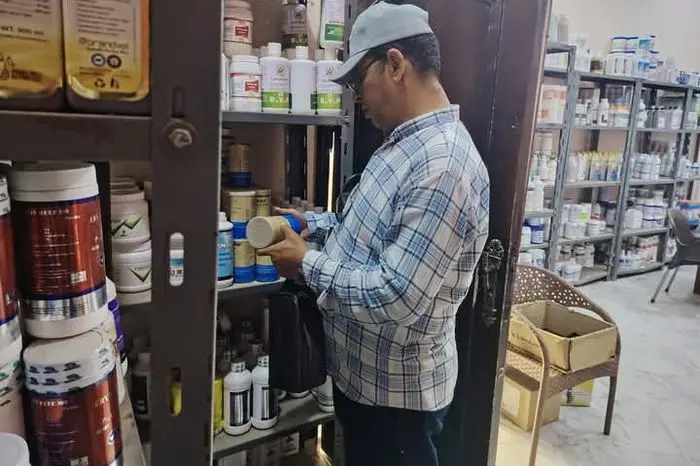 ضبط 1518 عبوة أدوية بيطرية مجهولة المصدر خلال حملة تموينية في كفر الشيخ