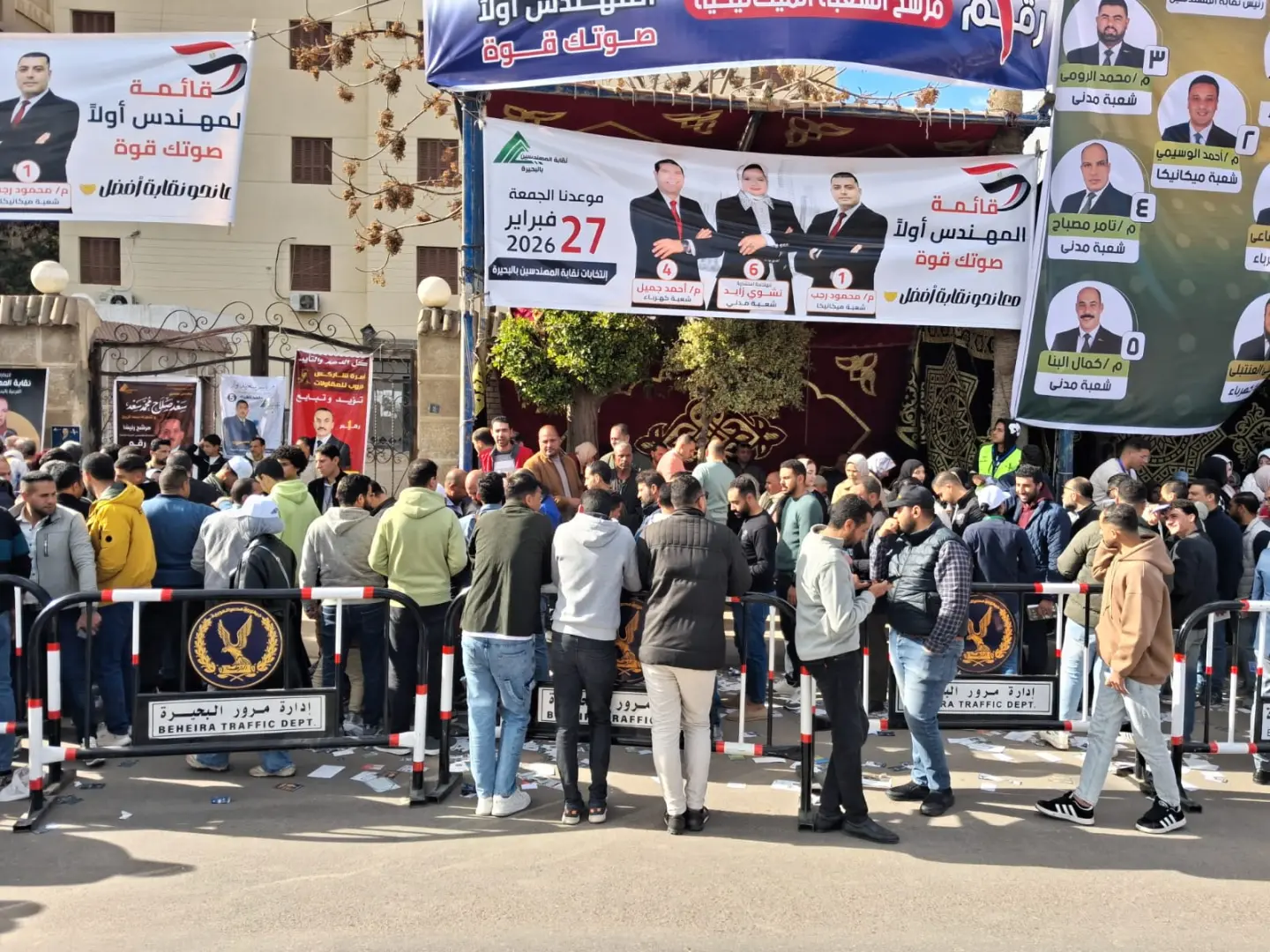 إقبال كبير على لجان الإقتراع بإنتخابات التجديد النصفي لنقابة المهندسين بالبحيرة - img 20260227 wa0034