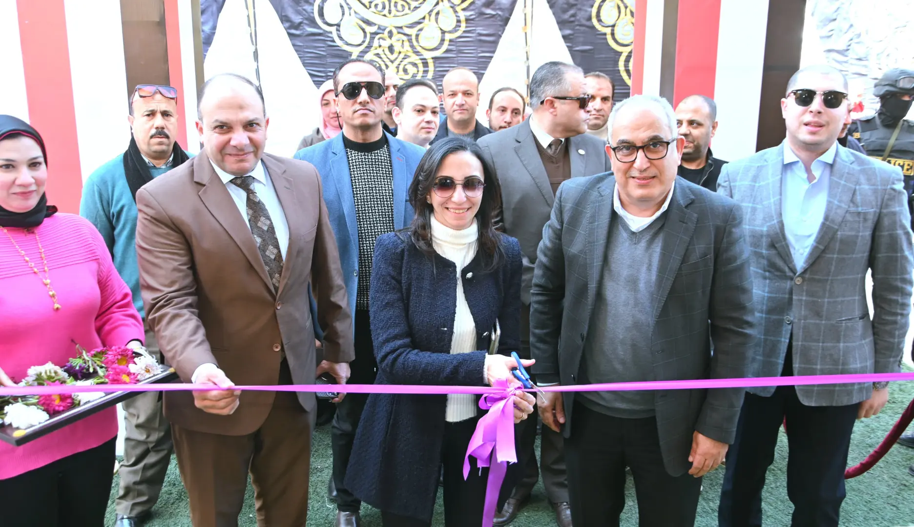 محافظ البحيرة ورئيس الهيئة العامة للتأمين الصحي يفتتحان مبنى عيادة التأمين الصحي بكوم حمادة