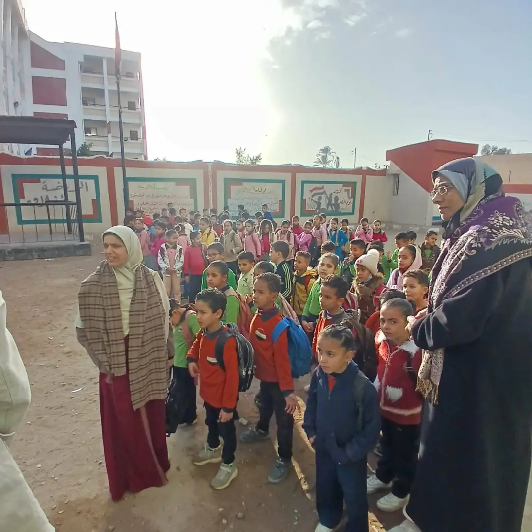 إنتظام الدراسة بجميع مدارس البحيرة عقب إنتهاء أجازة عيد الفطر المبارك - img 20260324 wa0019