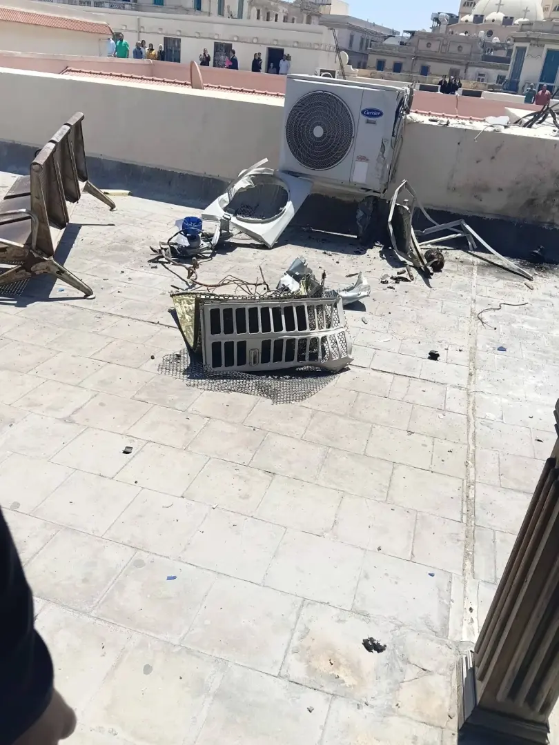 إصابة سيدة في انفجار تكييف أعلى سطح محكمة جنايات الإسكندرية