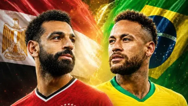 موعد مباراة مصر والبرازيل والقنوات الناقلة لها استعدادًا لكأس العالم 2026