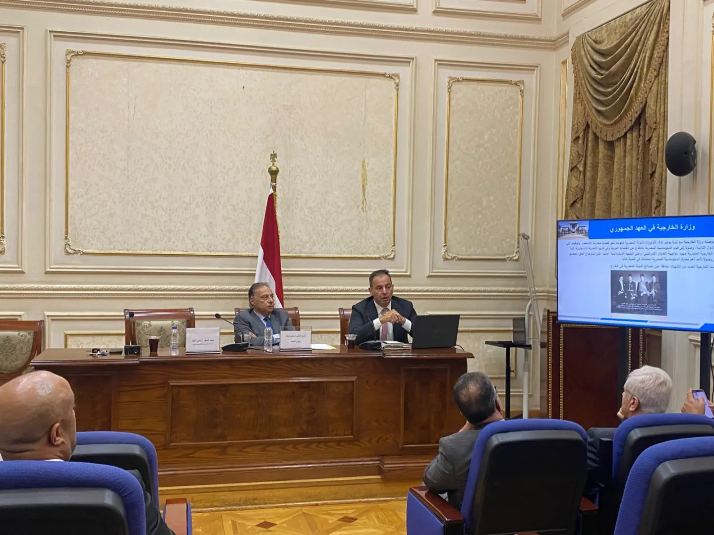 “خارجية بالشيوخ” توصي بدعم رقمنة وأرشفة وثائق وزارة الخارجية وإتاحتها للباحثين والمؤرخين