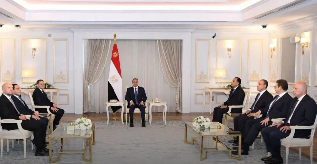 السيسي يبحث مع رئيس حكومة الوحدة الوطنية الليبية تعزيز التعاون بين البلدين