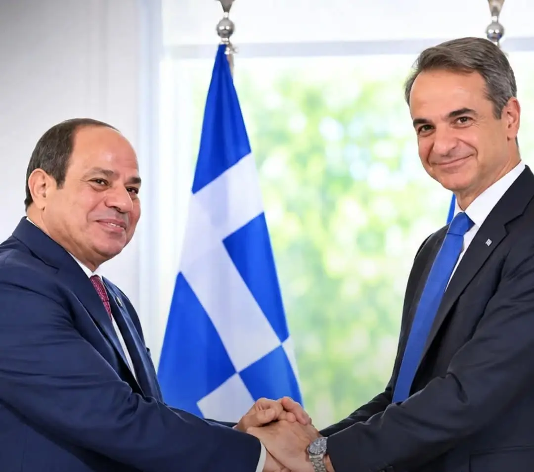 السيسي ورئيس وزراء اليونان يؤكدان ضرورة الحفاظ على وقف الحرب في غزة