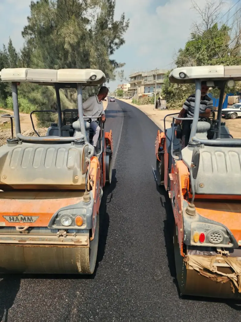 رصف طريق الجنابهة بحوش عيسى ضمن خطة البحيرة 2026/2027