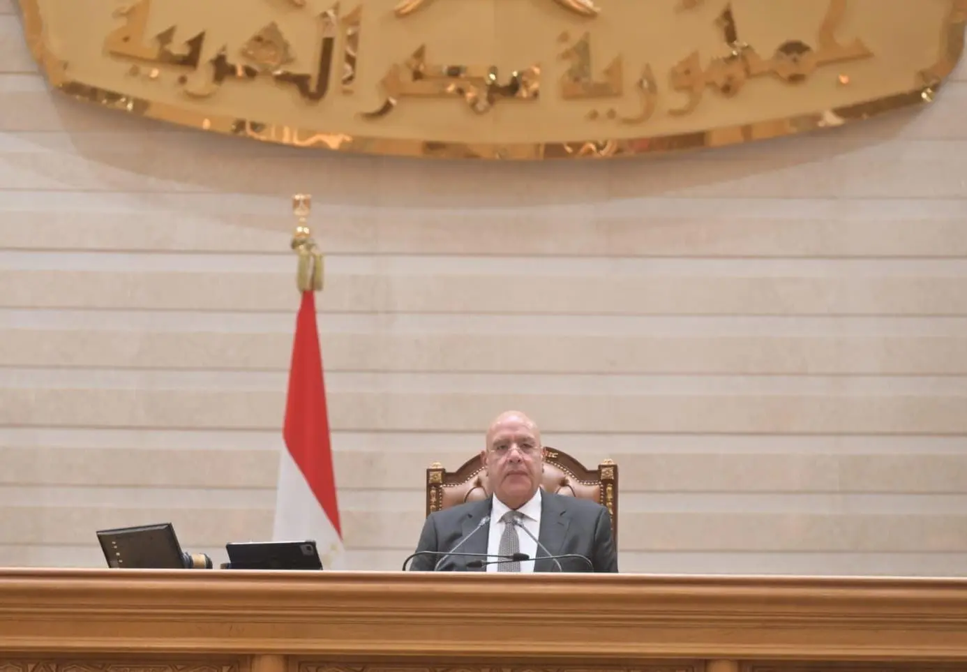 المستشار هشام بدوي رئيس مجلس النواب ينعي النائبة أماني أبو سحلى