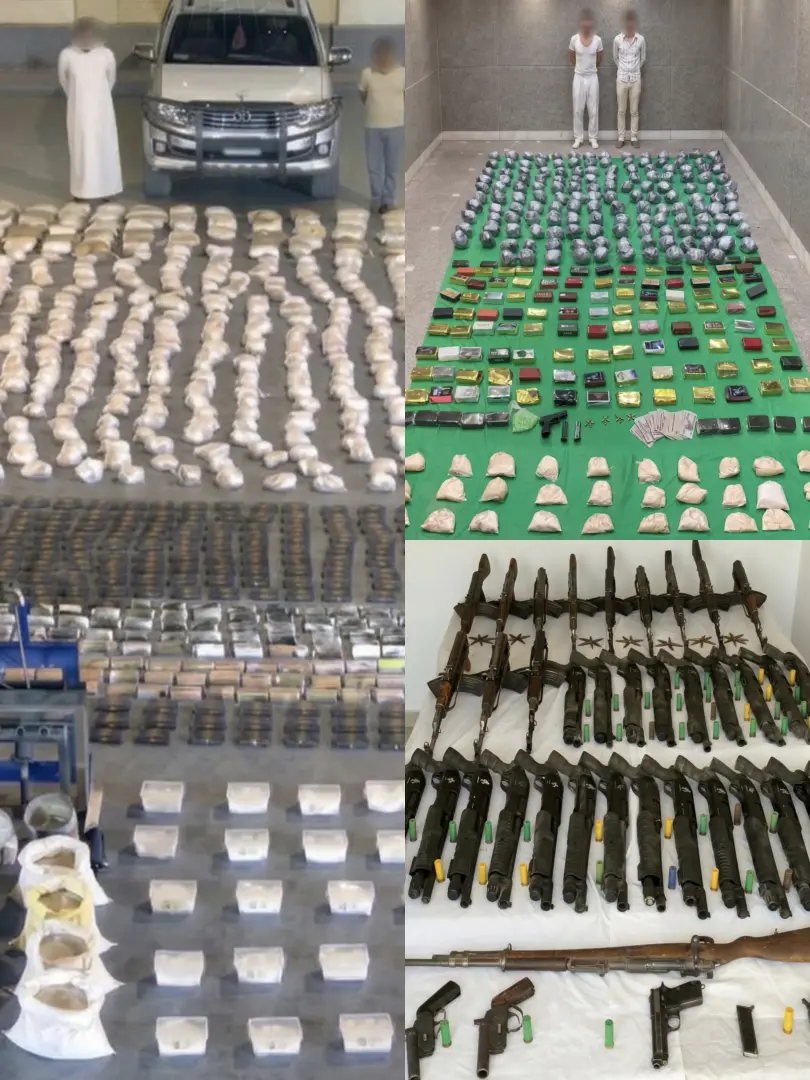 مصرع 6 عناصر جنائية وضبط 3 أطنان مخدرات و65 قطعة سلاح في 3 محافظات