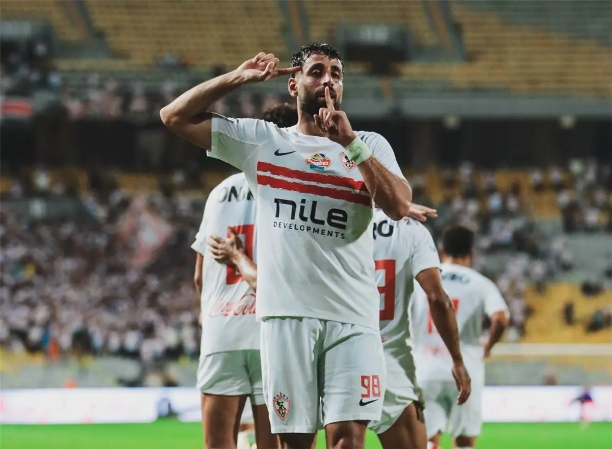 عدى الدباغ يتقدم للزمالك بالهدف الأول على سموحة