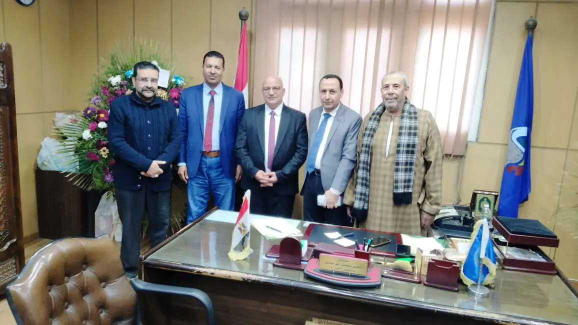 وكيل زراعة البحيرة يستقبل مسئولي الإصلاح الزراعي لمناقشة طلبات المزارعين