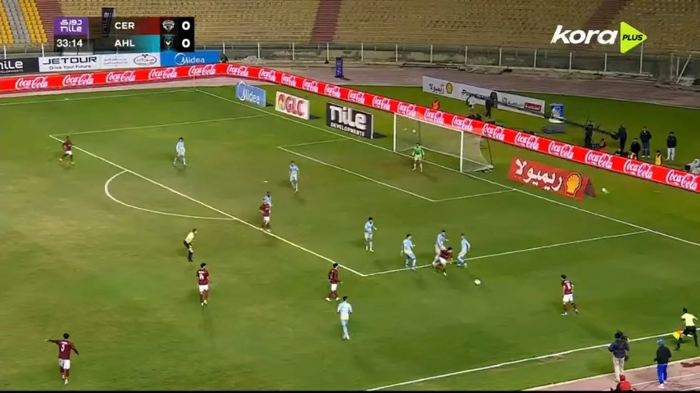 الشوط الأول.. سيراميكا يتقدم على الأهلي في مرحلة التتويج بالدوري