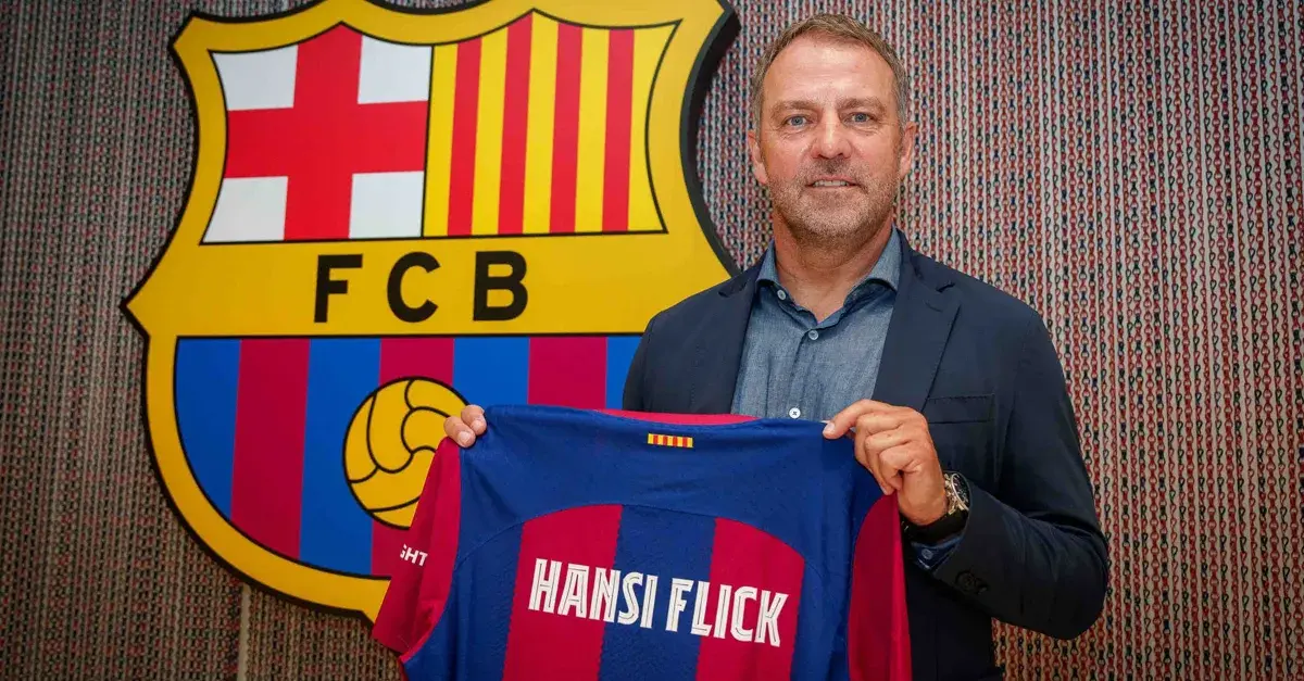 برشلونة يستقر على خليفة المدرب الألماني هانز فليك