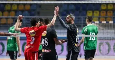 الأهلي يهزم بطل كوت ديفوار 3-0 في ختام مجموعات بطولة أفريقيا للكرة الطائرة رجال