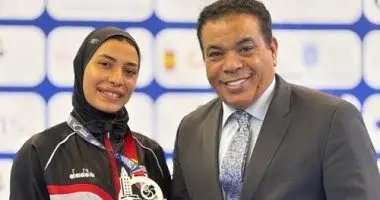 جنى حازم تحصد فضية الدوري العالمي للكاراتيه في إسبانيا