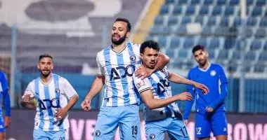 التعادل يحسم الشوط الأول بين بيراميدز وسموحة بنتيجة 1-1