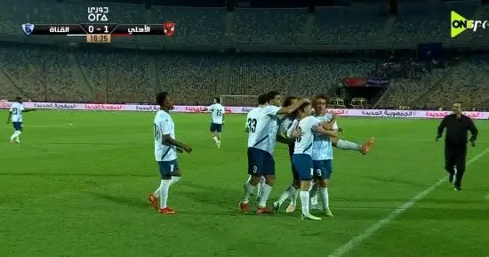 الأهلي يتعادل مع القناة 2-2 بعد 60 دقيقة بالدوري المصري