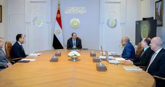 السيسي يوجه بتسريع التحول للطاقة المتجددة وخفض ديون الموازنة العامة