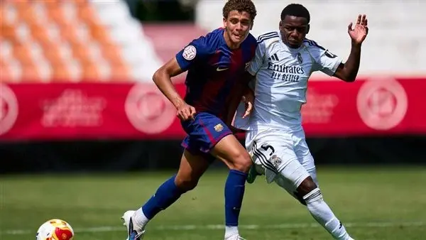 برشلونة للشباب يسقط برباعية أمام ريال مدريد في نهائي كأس الأبطال بمشاركة حمزة عبد الكريم