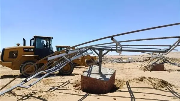 استرداد 100 فدان وإزالة تعديات بطريق الريان في الفيوم