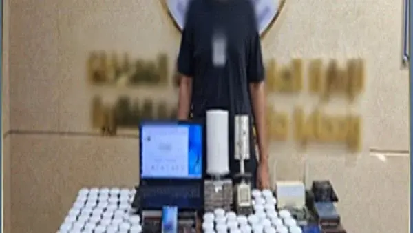 ضبط مسؤول عن شبكة غير مرخصة لإعادة بث القنوات المشفرة في الدقهلية