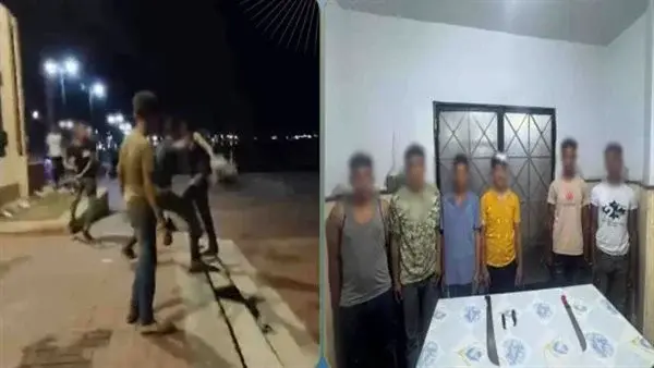 القبض على 6 أشخاص بعد مشاجرة بالأسلحة البيضاء في البحيرة بسبب خلافات على البيع والشراء
