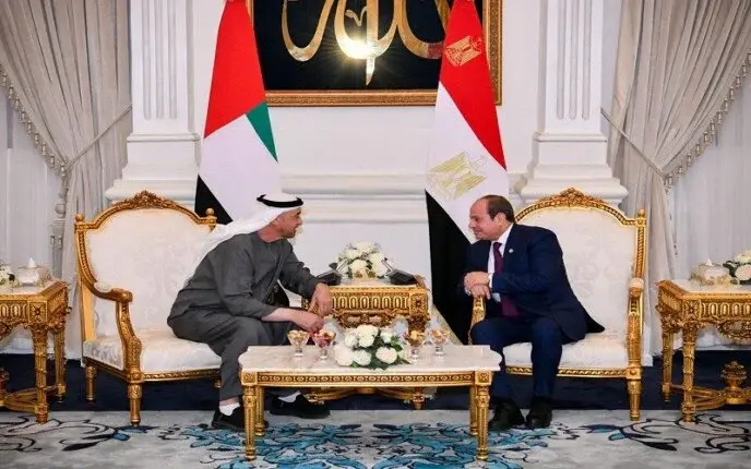 الرئيس السيسي يؤكد دعم مصر الكامل لأمن واستقرار الإمارات