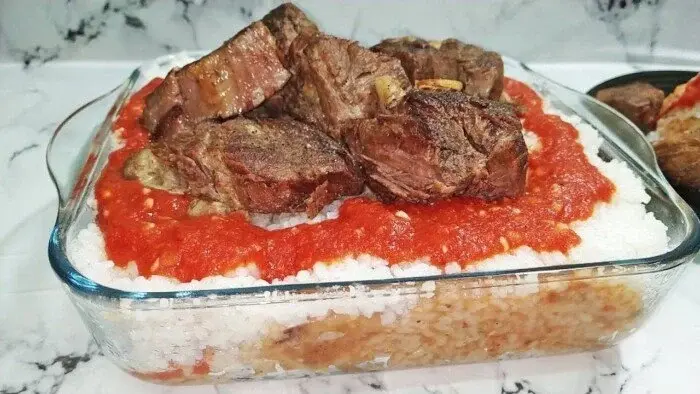 طريقة بسيطة لعمل الفتة بالخل والثوم