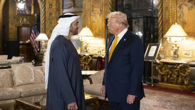 مباحثات محمد بن زايد وترامب: جهود لتهدئة المنطقة وحماية الملاحة الدولية