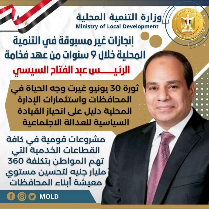 30 يونيو.. نورت المحافظات بمشروعات فى مختلف المجالات