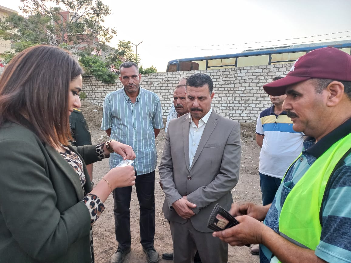نائب محافظ البحيرة تتتفقد إصطفاف وجاهزية المعدات بكوم حمادةوالدلنجات