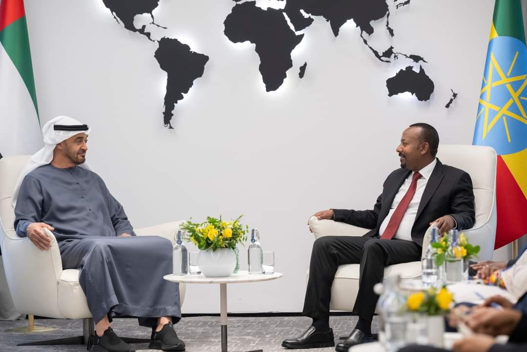 رئيس الإمارات بحث فى أديس أبابا تعزيز علاقات التعاون بين البلدين والتطورات الإقليمية