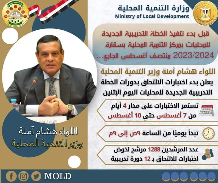 دورات الـ TOT بسقارة.. تستهدف إعداد عناصر قادرة على الإدارة الجيدة