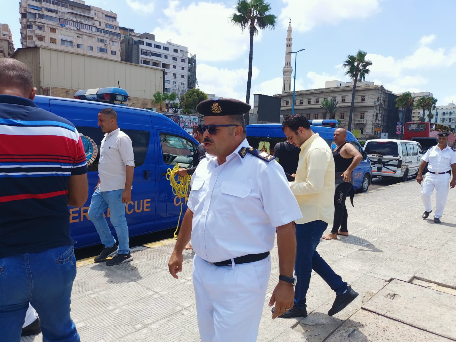مينا .. غرق فى محطة الرمل بالإسكندرية