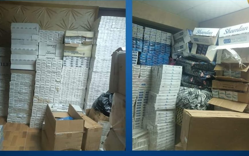 ضبط 180ألف عبوة سجائر فى مخزن بالوايلى