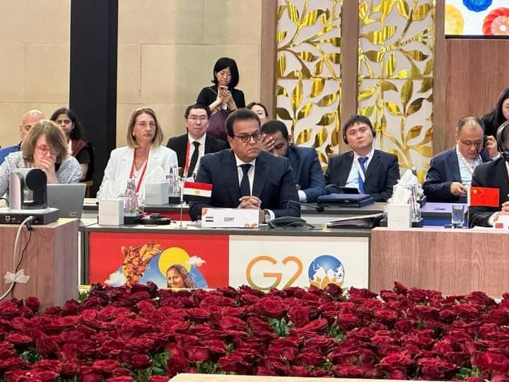 عبدالغفار يشارك في إجتماع وزراء صحة مجموعة الـ20 بدولة الهند