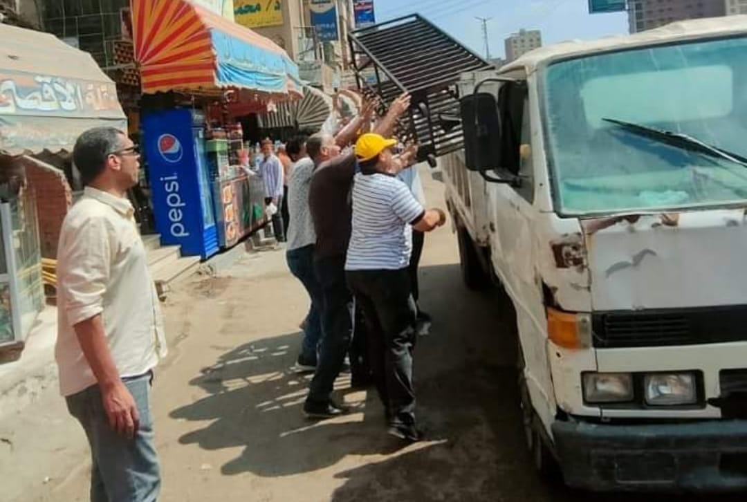 رفع 734 حالة إشغال طريق..بالبحيرة