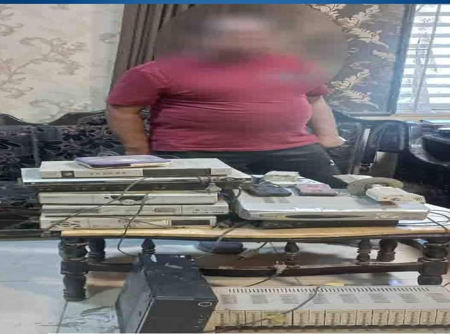 يدير محطة بث تليفزيونية بدون ترخيص فى كفر الشيخ 