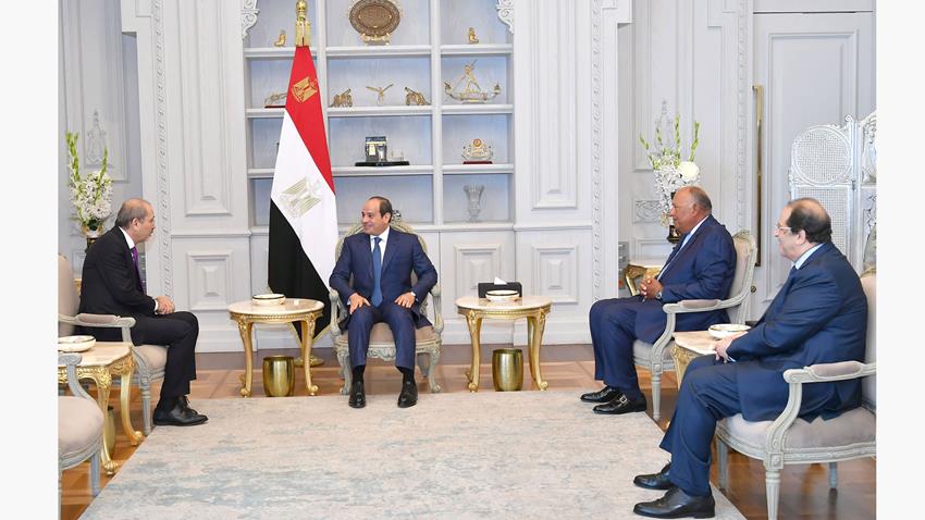 الرئيس السيسي .. يستقبل وزير الخارجية الأردني