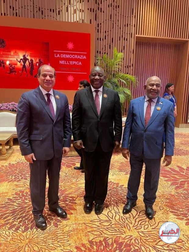 الرئيس السيسي يجري عددا من اللقاءات على هامش قمة العشرين بالهند