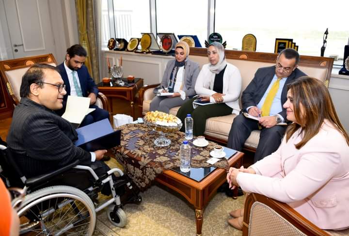 وزيرة الهجرة تبحث مع سفير نيبال تعزيز التعاون فى الملفات المشتركة 