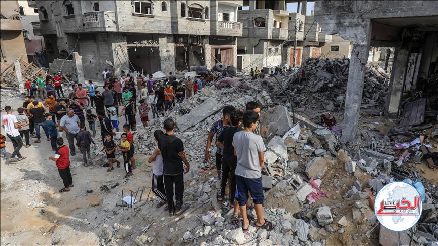 مليون نازح فى غزة حتى الآن جراء قصف جيش الإحتلال الإسرائيلي