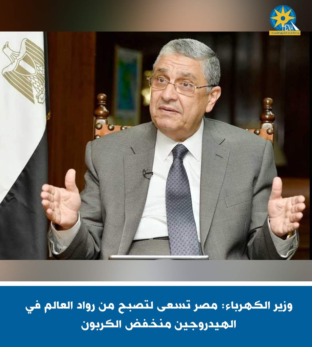 وزير الكهرباء: مصر تسعى لتصبح من رواد العالم فى الهيدروجين منخفض الكربون