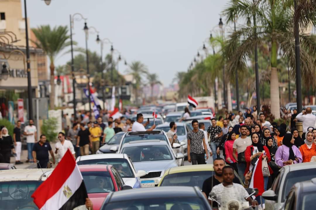 مسيرة حاشدة لتأييد الرئيس ببورسعيد 
