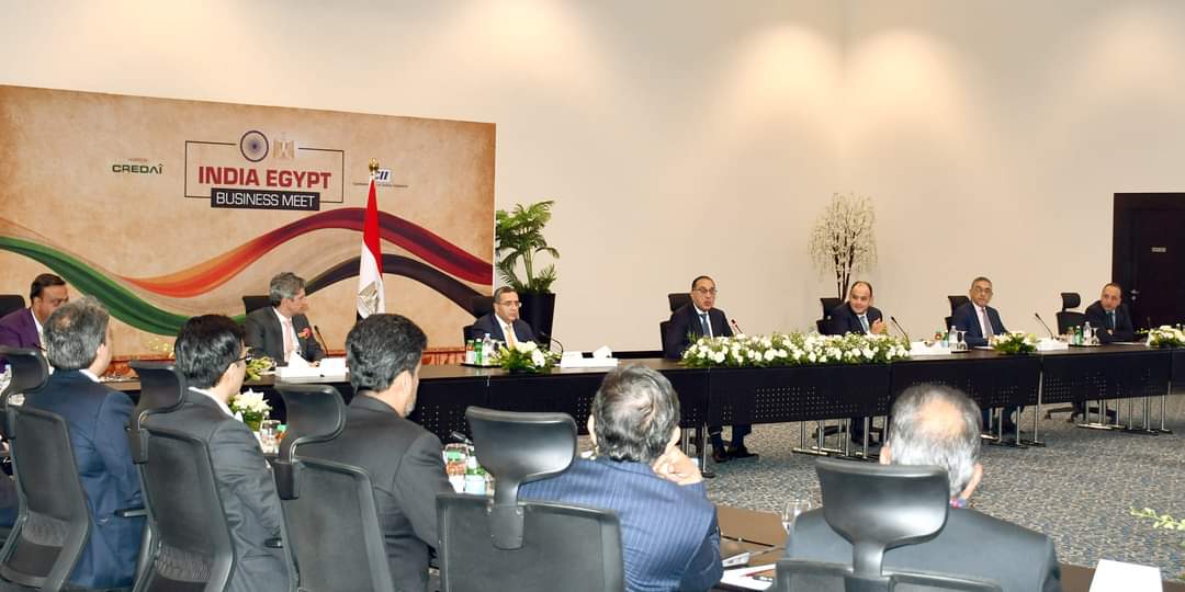 مدبولى يلتقى ممثلى أكبر 30 شركة هندية